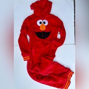 Red Elmo Fleece Onesie